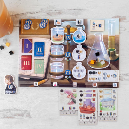 in The Footsteps of Marie Curie | Women in Science Game| Family Fun for Game Night | Ages 10+ | 2 to 4 Players | 30 Minutes