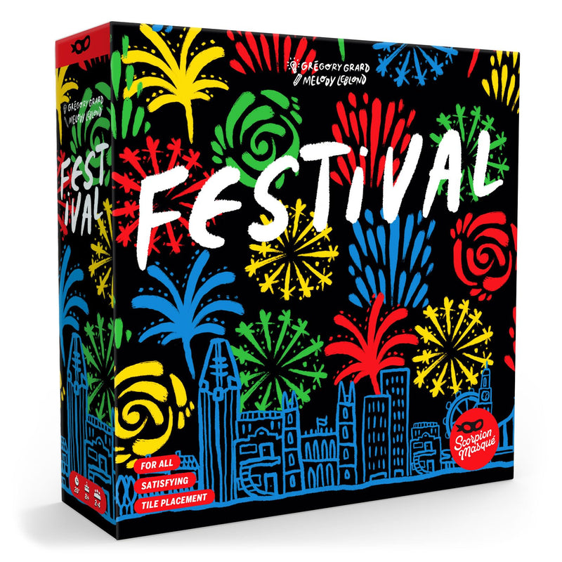 Festival | Fun Family Game for Kids and Adults | Ages 8+ | 2 to 4 Players | 20 Minutes