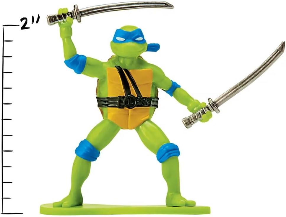 PlayMates Teenage Mutant Ninja Turtles: Mutant Mayhem Mini Figuur Battle Pack, Groen