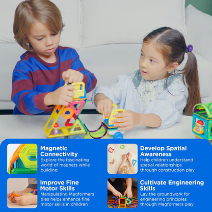Magformers City Go magnetic construction set. Make Cars, Lorries, Trains and Trams.