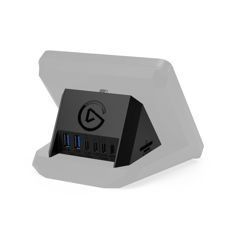Elgato USB Hub – For Stream Deck +, 2 USB-C Ports/2 USB-A Ports, Power Delivery, SD/microSD Card Reader – USB-C, Mac/PC, Stream Deck & Power Supply Not Included