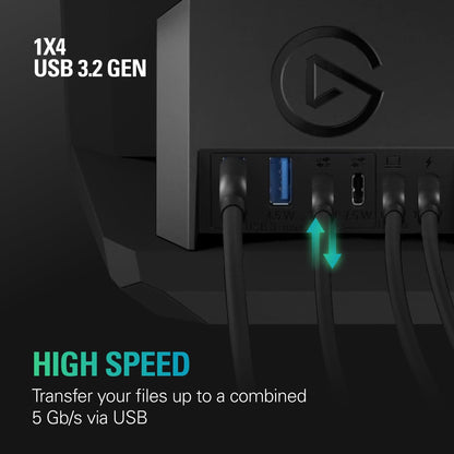 Elgato USB Hub – For Stream Deck +, 2 USB-C Ports/2 USB-A Ports, Power Delivery, SD/microSD Card Reader – USB-C, Mac/PC, Stream Deck & Power Supply Not Included