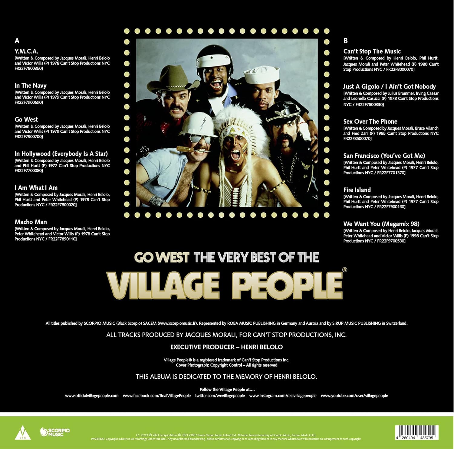 Village People - Go West : The Very Best Of The Village People - Limitiert - 180gr. marbled