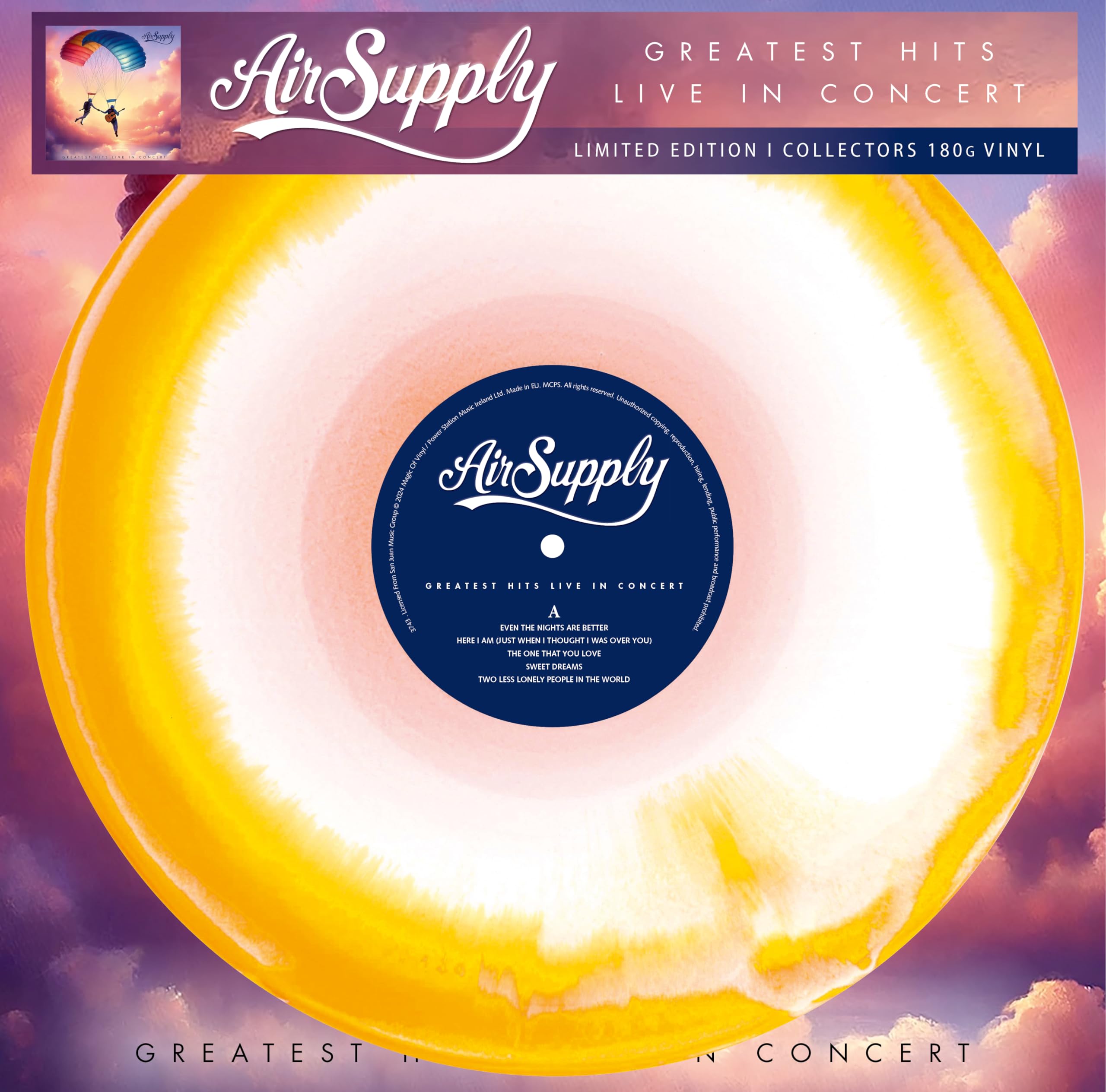 Air Supply - Greatest Hits Live In Concert - Limitiert r. Swirl