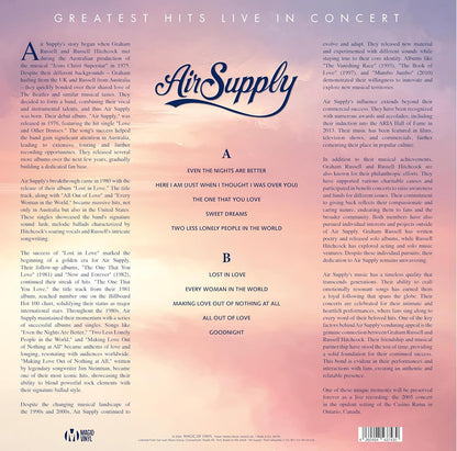 Air Supply - Greatest Hits Live In Concert - Limitiert r. Swirl