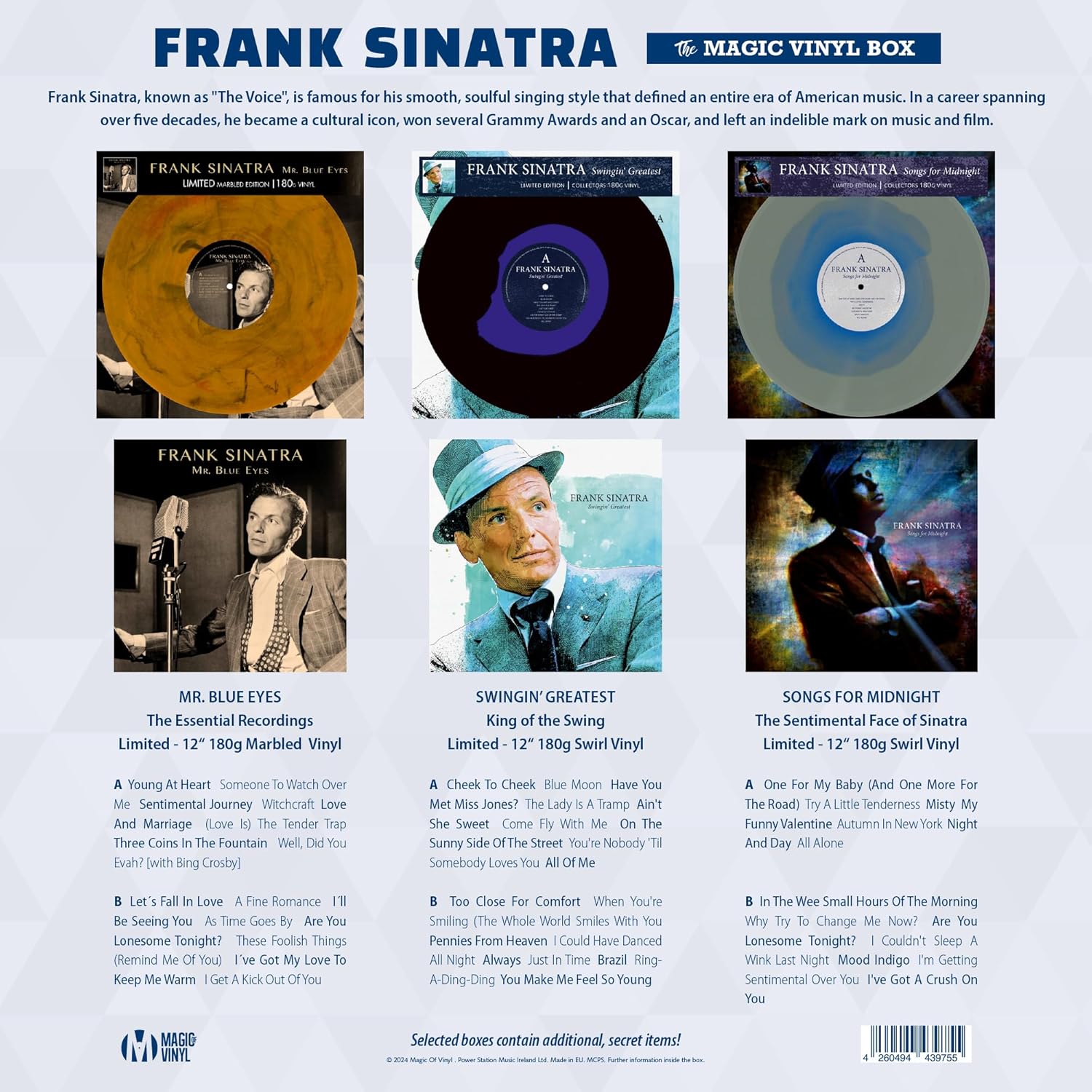 Frank Sinatra - Magic-V-Box schallplatten - einzigartig und limitiert - Top Geschenk!