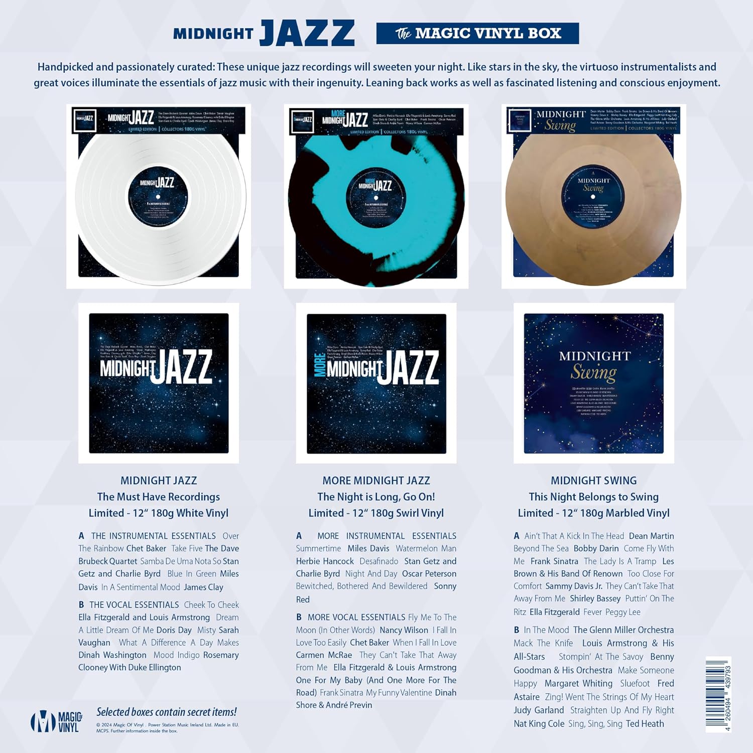 Midnight Jazz - Magic-V-Box schallplatten - einzigartig und limitiert - Top Geschenk!