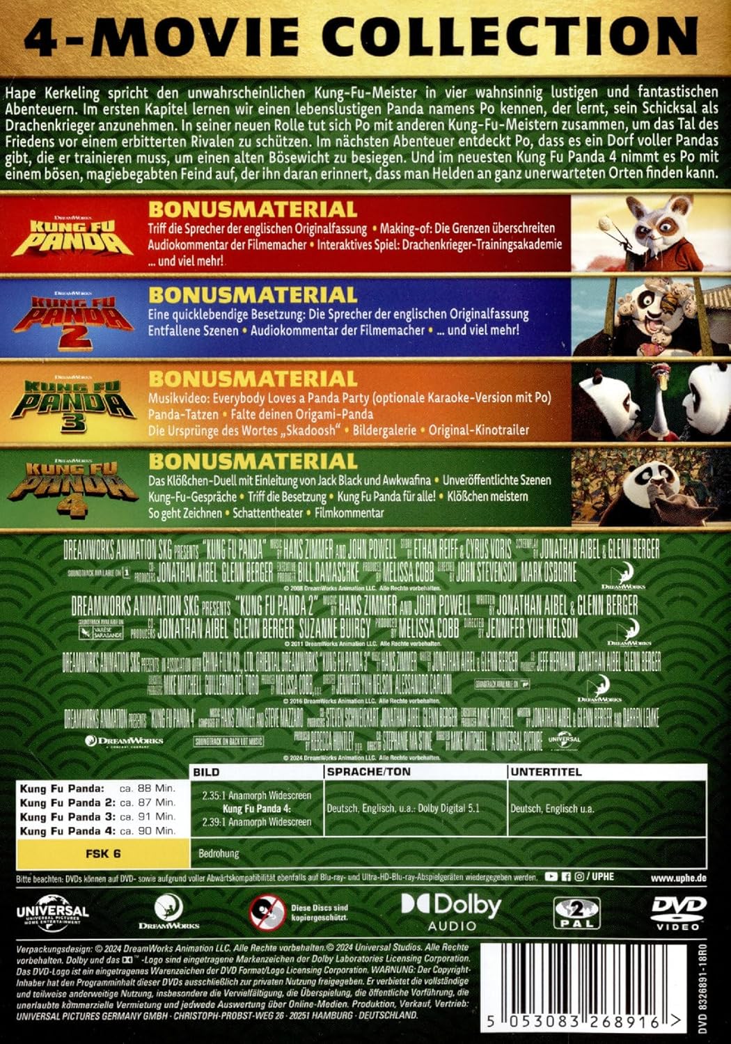 Kung Fu Panda - 1-4 Collection