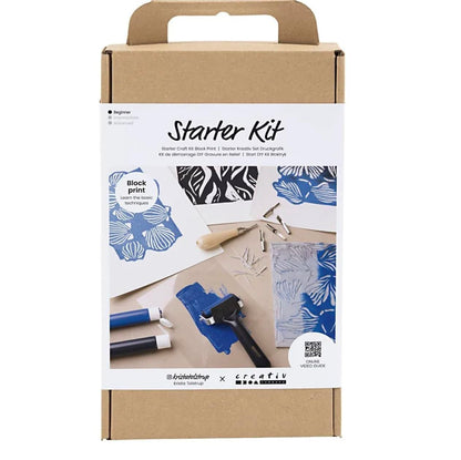 Starter Craft Kit Block Print, 1 Pack, Mulricolour