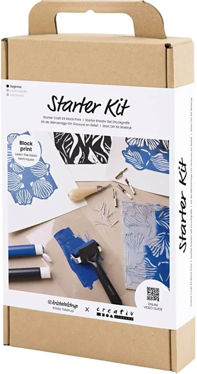 Starter Craft Kit Block Print, 1 Pack, Mulricolour