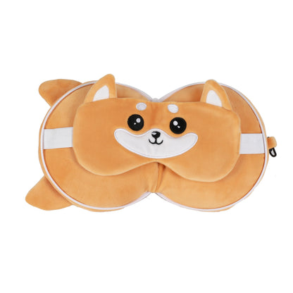 Itotal - Pillow With Sleep Mask - Shiba (Xl2531)