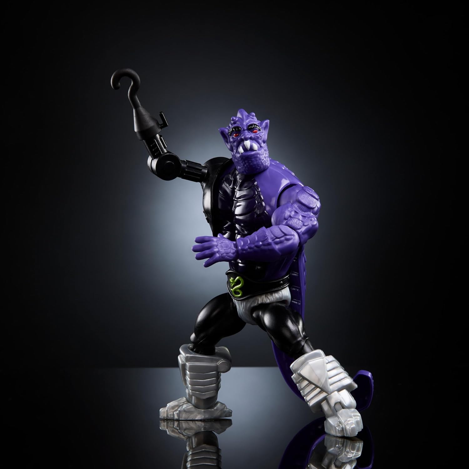 Masters of the Universe MOTU Origins Terroar, Figura de acción, villano alienígena de los Hombres Serpiente con 3 armas de brazo intercambiables, juguete regalo para niños y niñas +6 años, HYD34