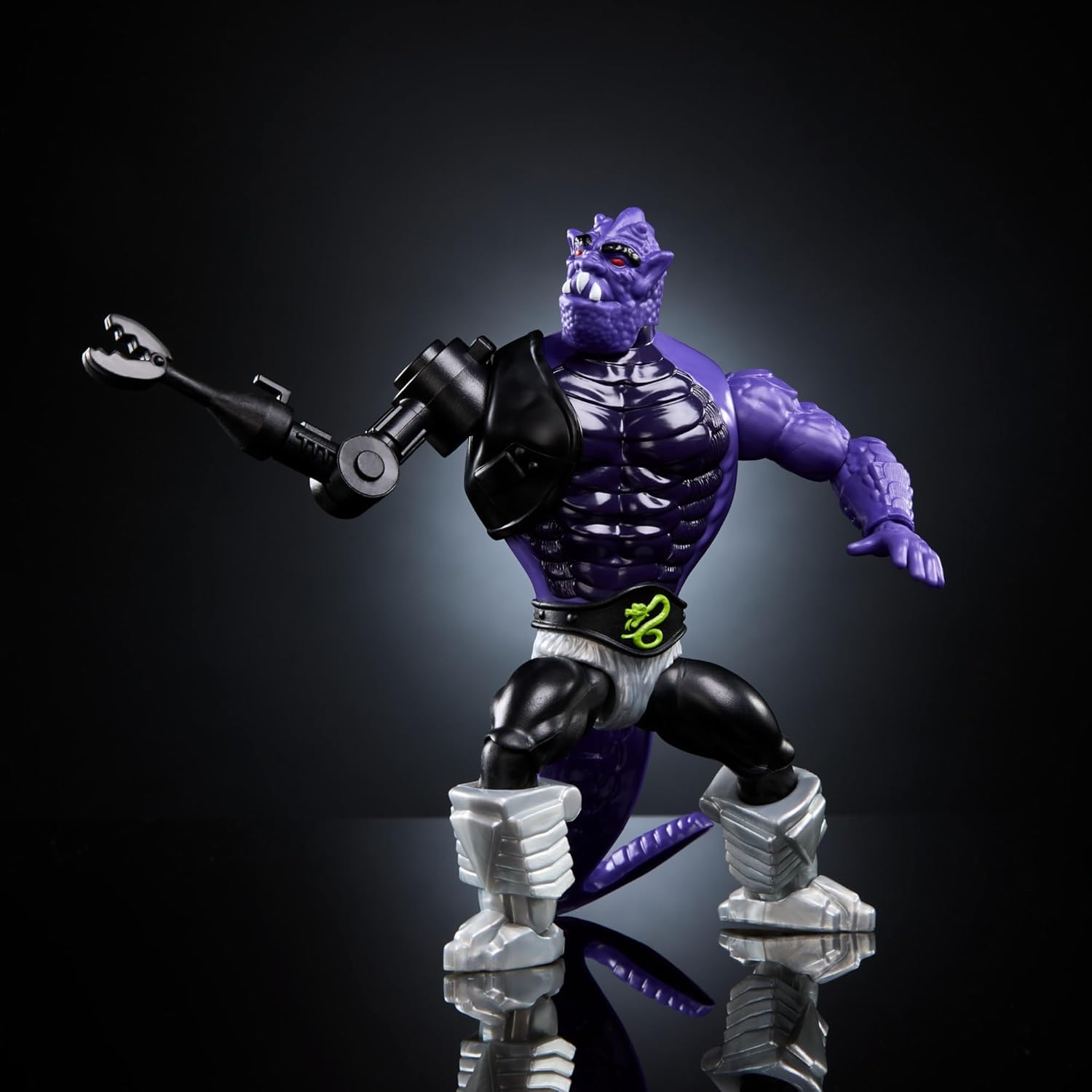 Masters of the Universe MOTU Origins Terroar, Figura de acción, villano alienígena de los Hombres Serpiente con 3 armas de brazo intercambiables, juguete regalo para niños y niñas +6 años, HYD34
