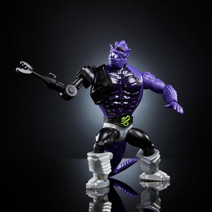 Masters of the Universe MOTU Origins Terroar, Figura de acción, villano alienígena de los Hombres Serpiente con 3 armas de brazo intercambiables, juguete regalo para niños y niñas +6 años, HYD34