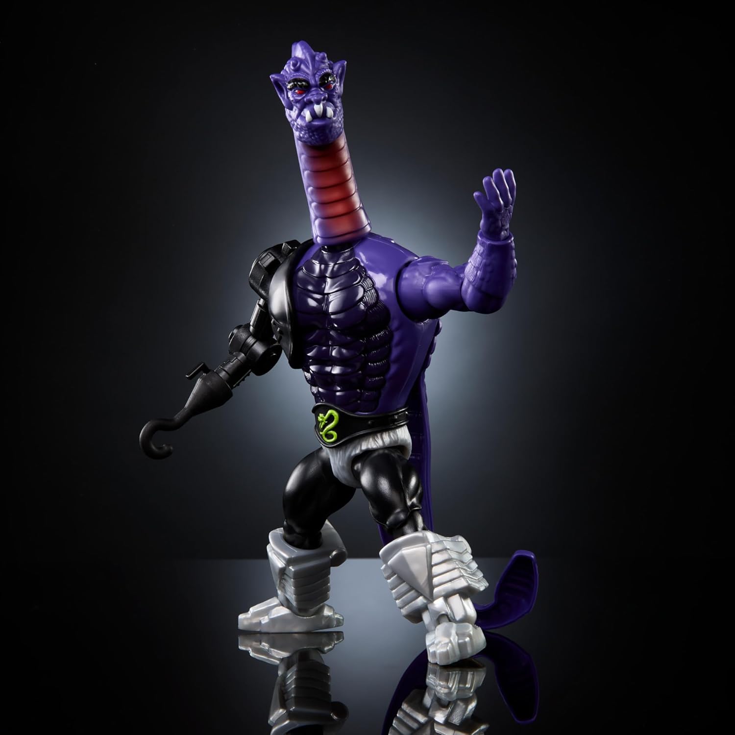 Masters of the Universe MOTU Origins Terroar, Figura de acción, villano alienígena de los Hombres Serpiente con 3 armas de brazo intercambiables, juguete regalo para niños y niñas +6 años, HYD34