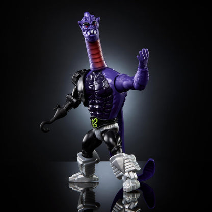 Masters of the Universe MOTU Origins Terroar, Figura de acción, villano alienígena de los Hombres Serpiente con 3 armas de brazo intercambiables, juguete regalo para niños y niñas +6 años, HYD34