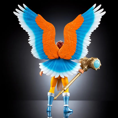 Masters of the Universe Origins Turtles of Grayskull Sorceress April O’Neil Action Figure Toy, 16 Articulations, Wings & Armor, TMNT MOTU Crossover, HTH19