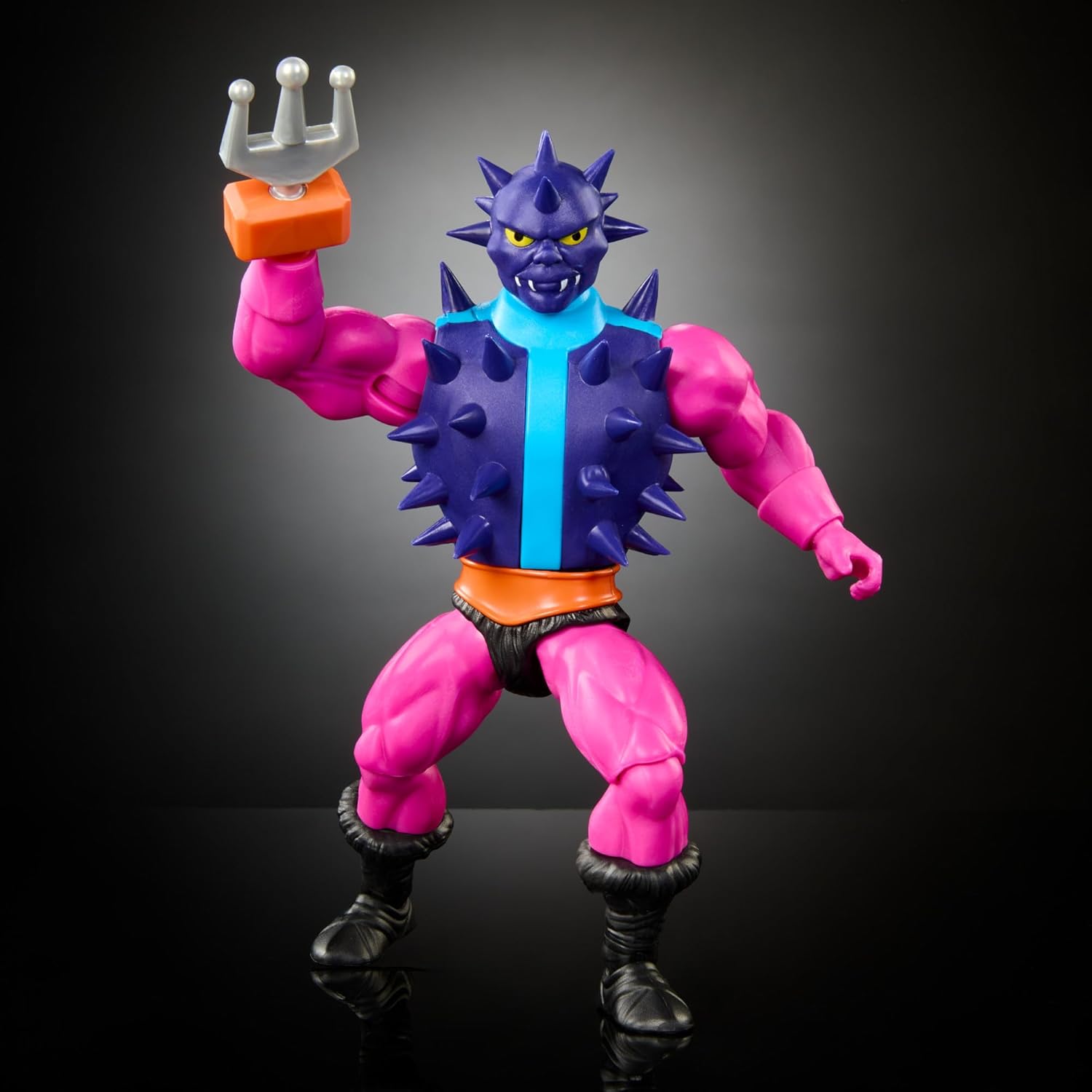Masters of the Universe Origins-Spielzeug, Spikor-Actionfigur aus der Cartoon-Kollektion, ca. 14 cm großer Motu-Schurke, 16 Bewegungspunkte, Krallenhand und Spielteile, HYD40