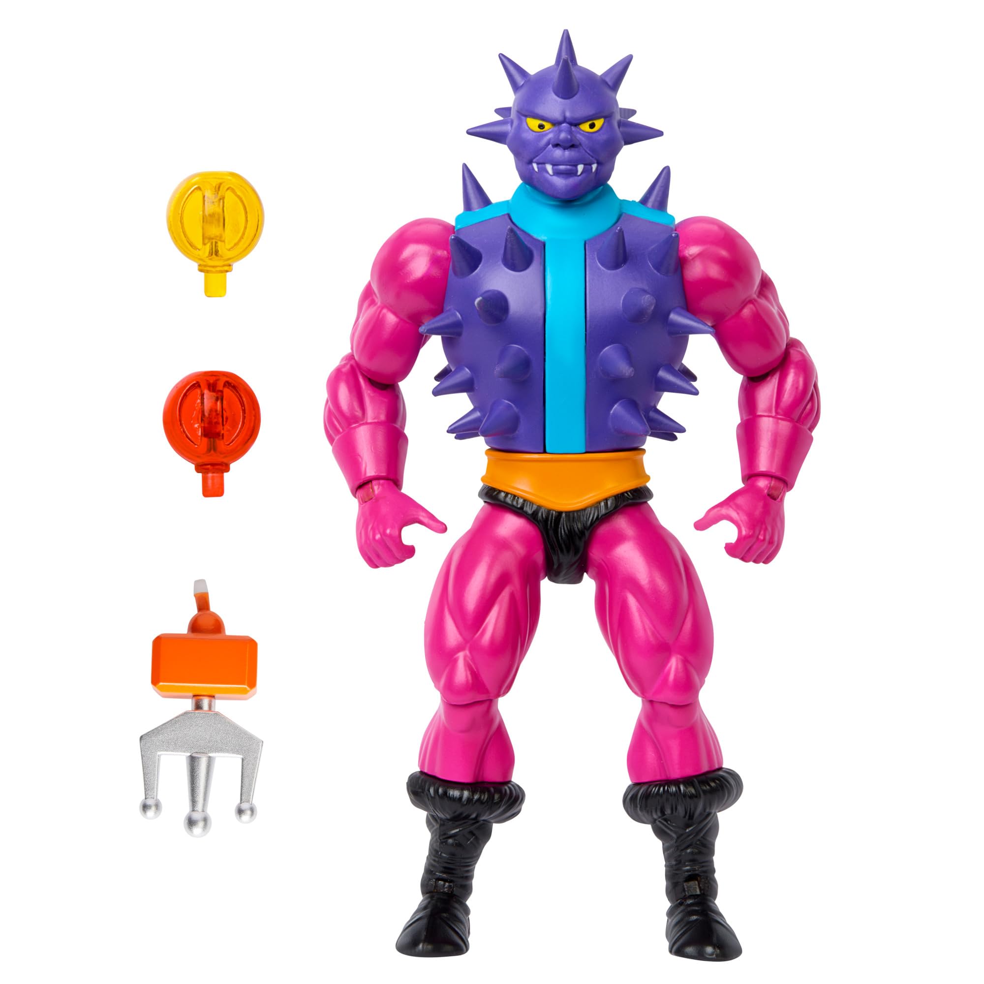 Masters of the Universe Origins-Spielzeug, Spikor-Actionfigur aus der Cartoon-Kollektion, ca. 14 cm großer Motu-Schurke, 16 Bewegungspunkte, Krallenhand und Spielteile, HYD40