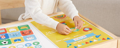 Petit Collage PTC684 First & Last Day of School Sticker Sign, Multicoloured, A4