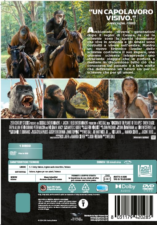 Il Regno Del Pianeta Delle Scimmie - Dvd