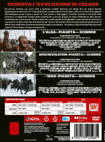 Il Pianeta Delle Scimmie - Trilogia (Box 3 Dv)