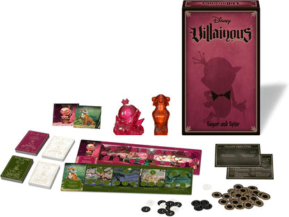 Ravensburger 22994 Disney Villainous Sugar and Spite Immersive Strategy Board Game for Adults and Kids Age 10 Years Up-2 Players-Play as Stand-Alone or Expansion-2024, Multicolour, One Size