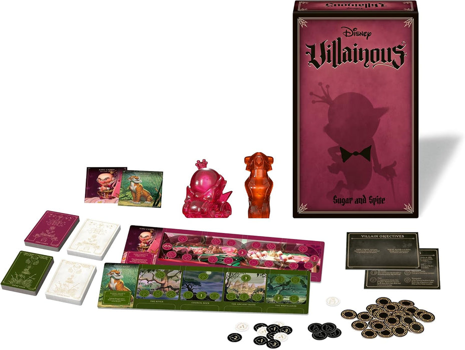 Ravensburger 22994 Disney Villainous Sugar and Spite Immersive Strategy Board Game for Adults and Kids Age 10 Years Up-2 Players-Play as Stand-Alone or Expansion-2024, Multicolour, One Size
