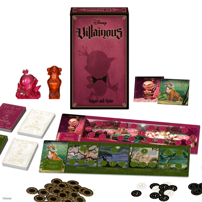 Ravensburger 22994 Disney Villainous Sugar and Spite Immersive Strategy Board Game for Adults and Kids Age 10 Years Up-2 Players-Play as Stand-Alone or Expansion-2024, Multicolour, One Size
