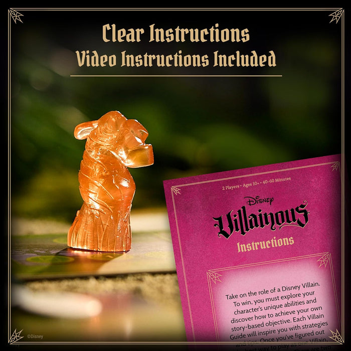 Ravensburger 22994 Disney Villainous Sugar and Spite Immersive Strategy Board Game for Adults and Kids Age 10 Years Up-2 Players-Play as Stand-Alone or Expansion-2024, Multicolour, One Size