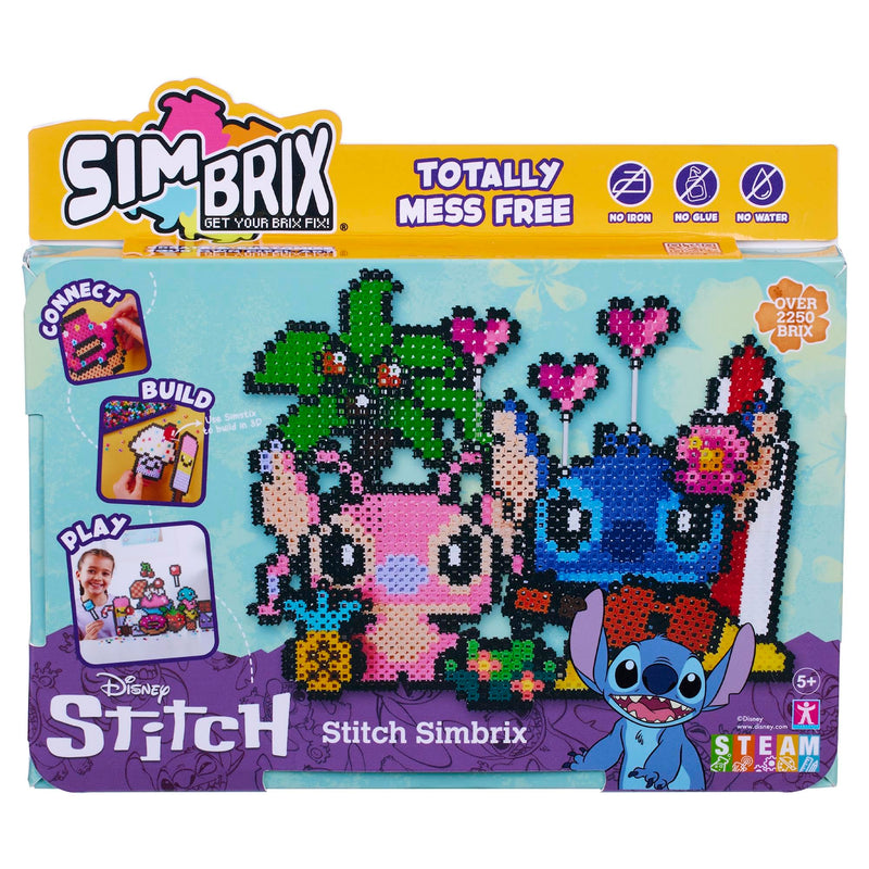 Simbrix Connect & Wow Stitch 2250+ Pixel Art Building Set, Mess-Free, 2D/3D, Ages 5+
