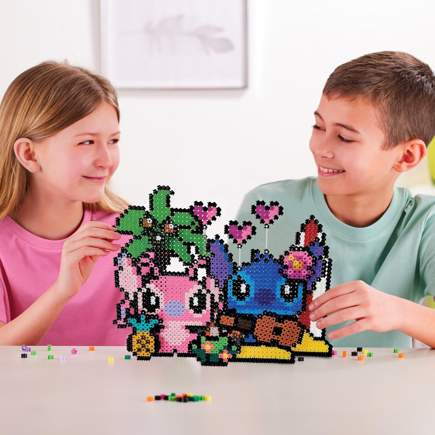 Simbrix Connect & Wow Stitch 2250+ Pixel Art Building Set, Mess-Free, 2D/3D, Ages 5+
