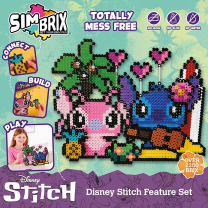 Simbrix Connect & Wow Stitch 2250+ Pixel Art Building Set, Mess-Free, 2D/3D, Ages 5+