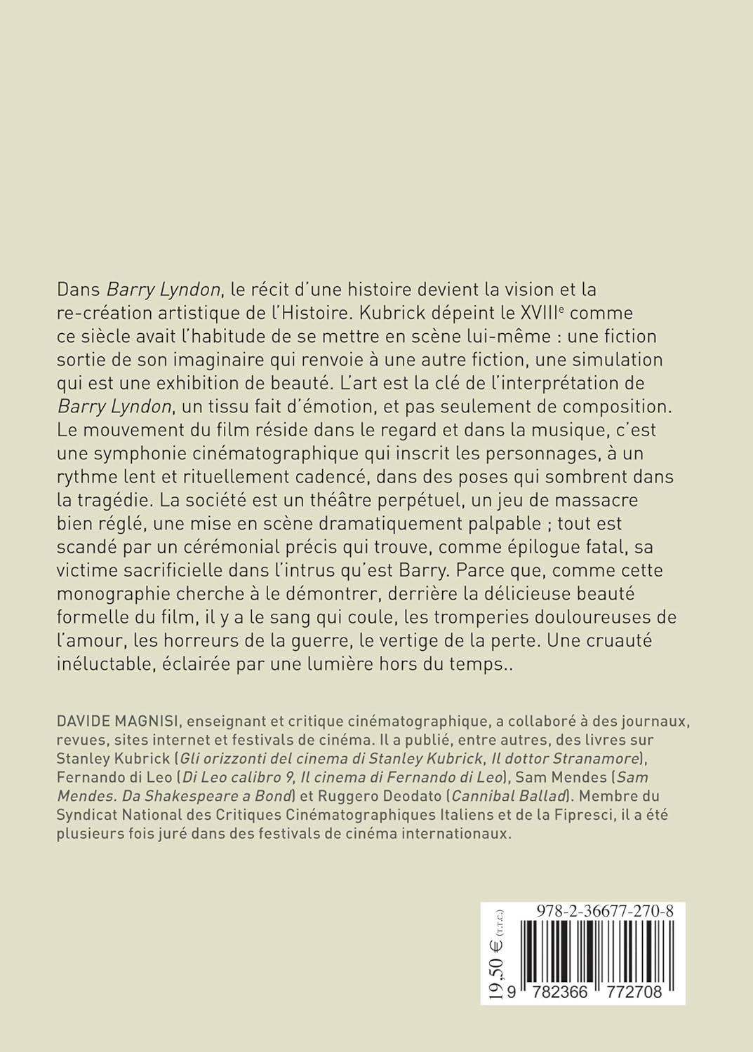 Barry Lyndon de Stanley Kubrick