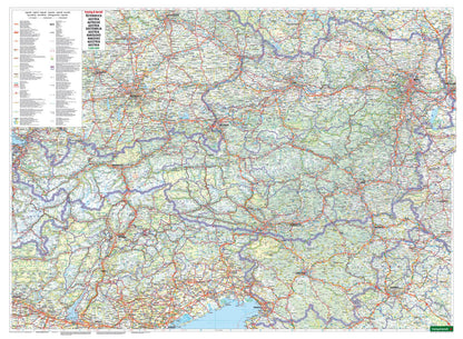 Austria Road Map 1:500,000