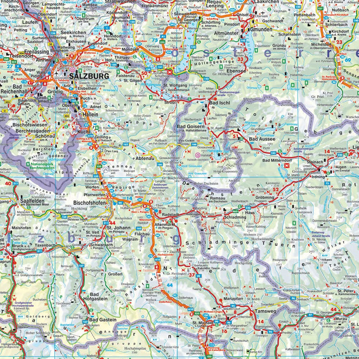 Austria Road Map 1:500,000