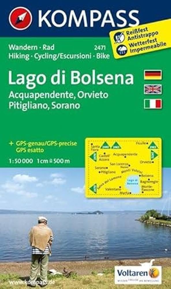 Carta escursionistica n. 2471. Lago di Bolsena 1:50.000: Wandelkaart 1:50 000