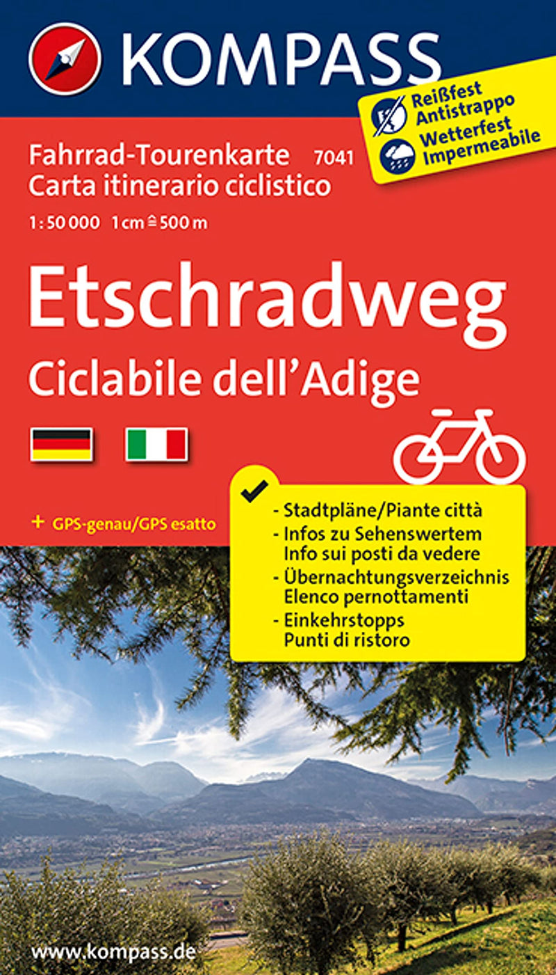 Etschradweg + extra city plans