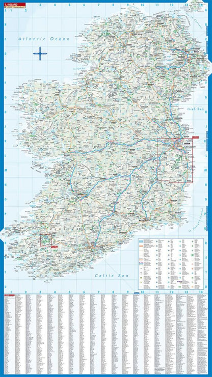Ireland, Irland, Borch Map