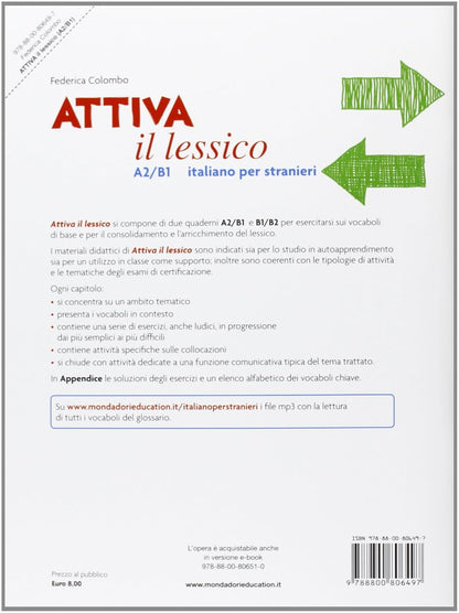 Federica Colombo - Attiva Il Lessico (A2/B1). Per Esercitarsi Con I Vocaboli In Contesto