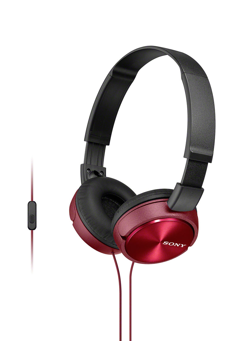 Sony MDR-ZX310AP Foldable Headphones with Smartphone Mic and Control - Metallic