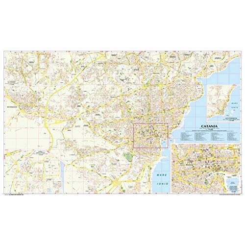 Catania. Pianta della città 1:12.000 (cm 110x67