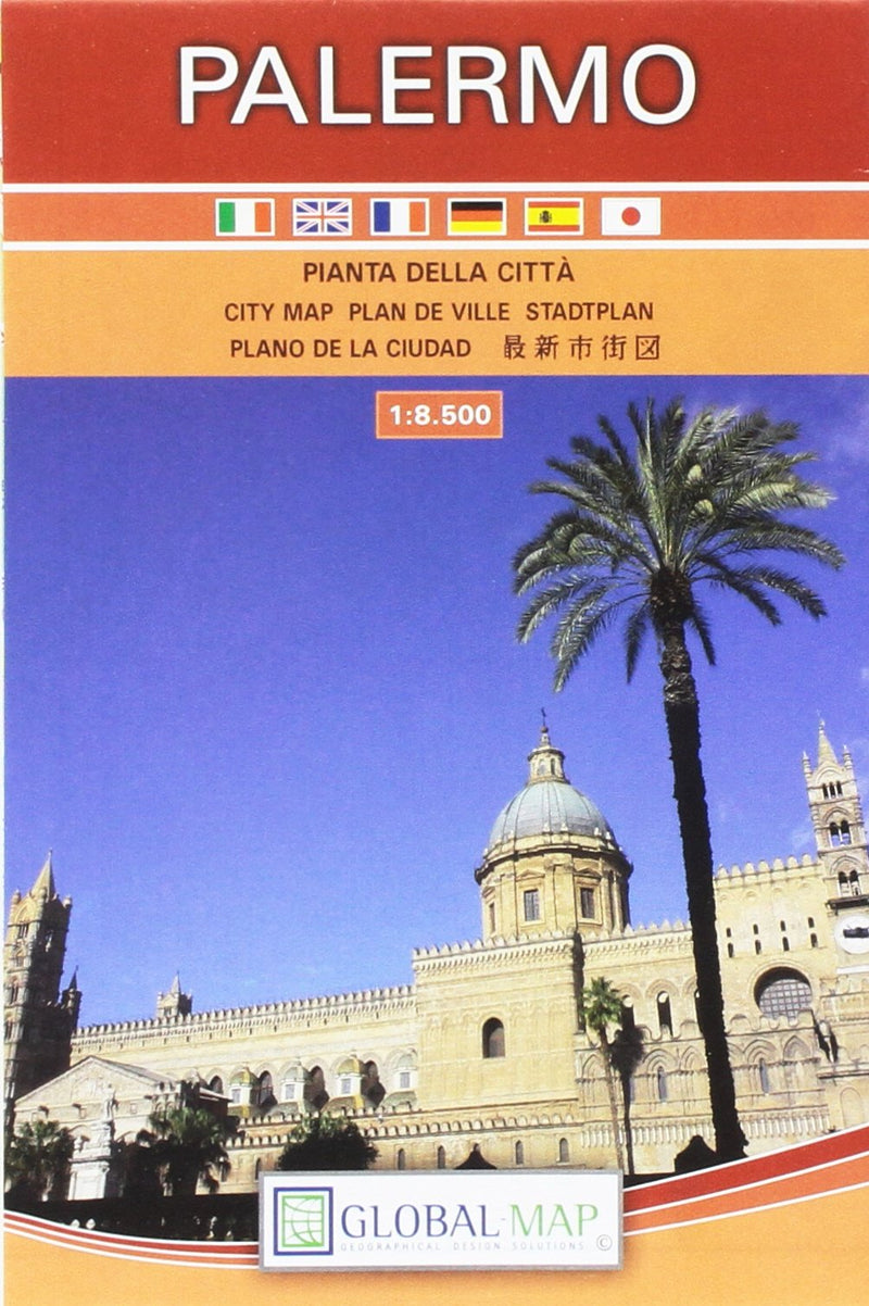 Palermo. Pianta del centro città 1:8.500 (cm 66x48