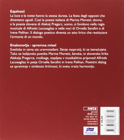 Marina Moretti / Aleksij Pregarc - Equinozi. Con Libro