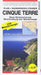 Cinque terre. Plan. Wanderweg-Führer. 185 Wanderwege, Maßtab 1:25.000