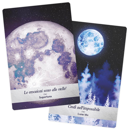 Le Carte dell'Oracolo Moonology. 44 carte oracolari con guida illustrata. Scopri la magia della luna e il potere delle fasi lunari.