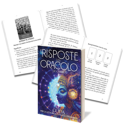 Le Risposte dell'Oracolo. 44 carte con guida illustrata. Fai una domanda leggi ogni giorno una frase. Idea Regalo apprezzato, utile, ottimale per amici, per numerologia e crescita personale