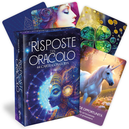 Le Risposte dell'Oracolo. 44 carte con guida illustrata. Fai una domanda leggi ogni giorno una frase. Idea Regalo apprezzato, utile, ottimale per amici, per numerologia e crescita personale
