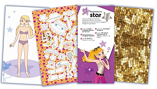 Disegna e vesti le star. Fashion girl. Con adesivi. Ediz. a colori