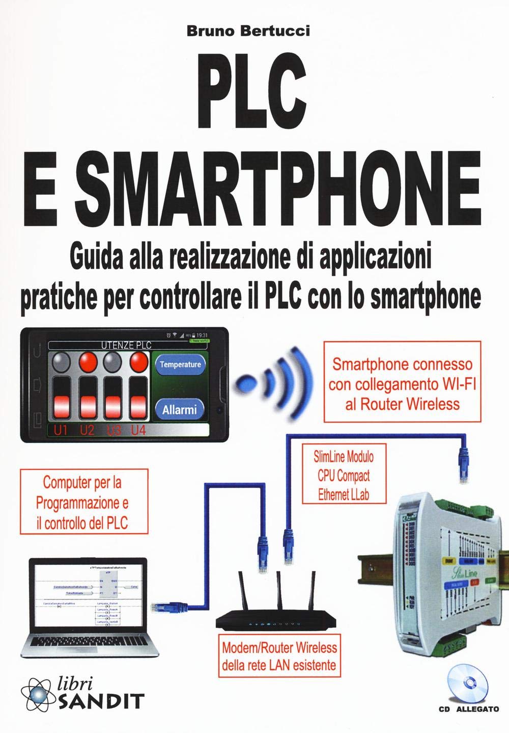 Bruno Bertucci - Plc E Smartphone. Guida Alla Realizzazione Di Applicazioni Pratiche Per Controllare Il Plc Con Lo Smartphone. Con Cd-Rom